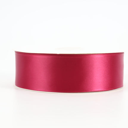 1 1/2" Double Face Satin Ribbon | Wine (275) | 50 Yard Roll LA Ribbons Wholesale