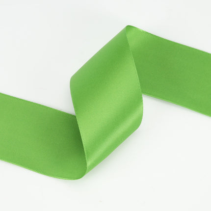 1 1/2" Double Face Satin Ribbon | Kiwi (548) | 50 Yard Roll LA Ribbons Wholesale