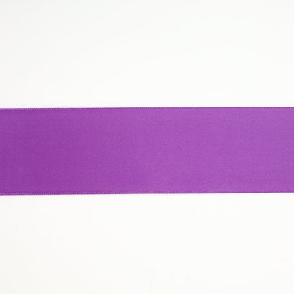 1 1/2" Double Face Satin Ribbon | Purple (465) | 50 Yard Roll LA Ribbons Wholesale