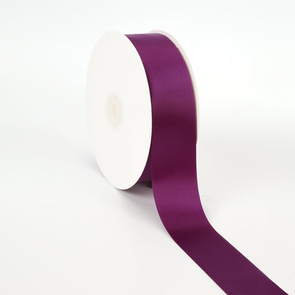 1 1/2" Double Face Satin Ribbon | Wine (275) | 50 Yard Roll LA Ribbons Wholesale