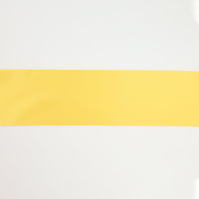 1 1/2" Double Face Satin Ribbon | Maize (650) | 50 Yard Roll LA Ribbons Wholesale