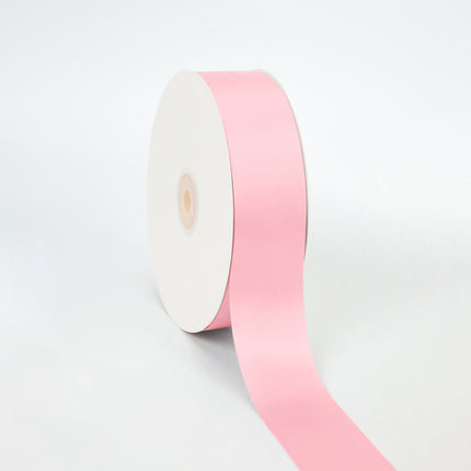 1 1/2" Double Face Satin Ribbon | Pink (150) | 50 Yard Roll LA Ribbons Wholesale