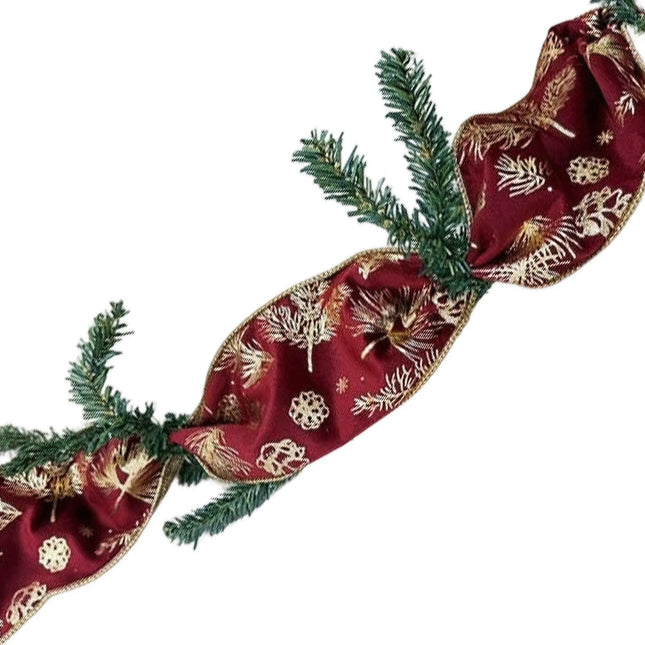 Garland Bundle 05 – 2 Pieces Greenery Frame & Ribbon Bundle LaRibbons and Crafts