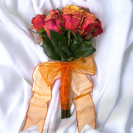 2 1/2" Wired Sheer Ribbon | Orange | 50 Yard Roll LaRibbons and Crafts