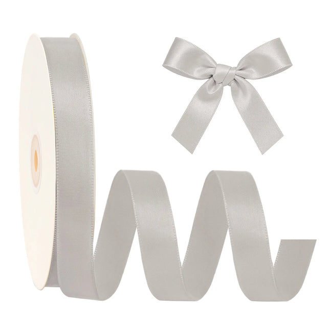 Double Face Satin Ribbon | Silver (012)
