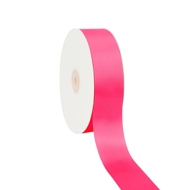 Double Face Satin Ribbon | Shocking Pink (175) LaRibbons and Crafts