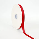 A roll of red double face satin ribbon, great for embellishing gift baskets, styling party favors, and creating high-end craft accents.
