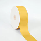 Spool of Old Gold double-face satin ribbon smooth sheen for gift wraps