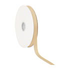 Neutral raw silk double face satin ribbon for DIY hair bows, party favor packaging
