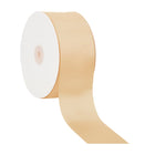 Plain raw silk double sided satin ribbon unprinted fabric for bridal shower decor