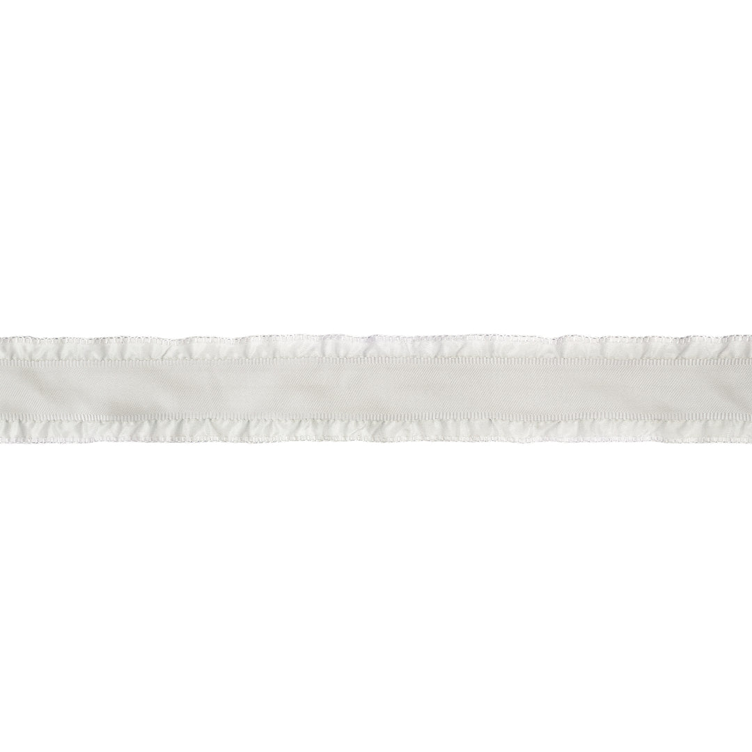 1 1/2" Ruffle Ribbon | Silver | 20 Yard Roll