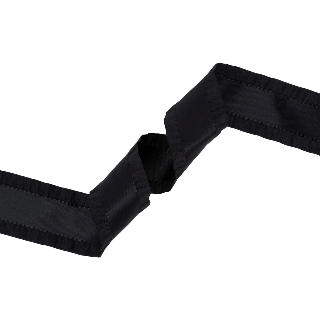 1 1/2" Ruffle Ribbon | Black | 10 Yard Roll