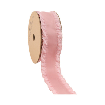 1 1/2" Ruffle Ribbon | Rose | 20 Yard Roll LaRibbons and Crafts