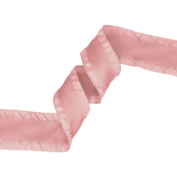 1 1/2" Ruffle Ribbon | Rose | 20 Yard Roll