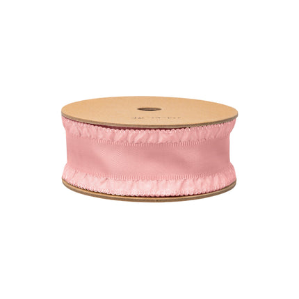 1 1/2" Ruffle Ribbon | Rose | 20 Yard Roll LaRibbons and Crafts