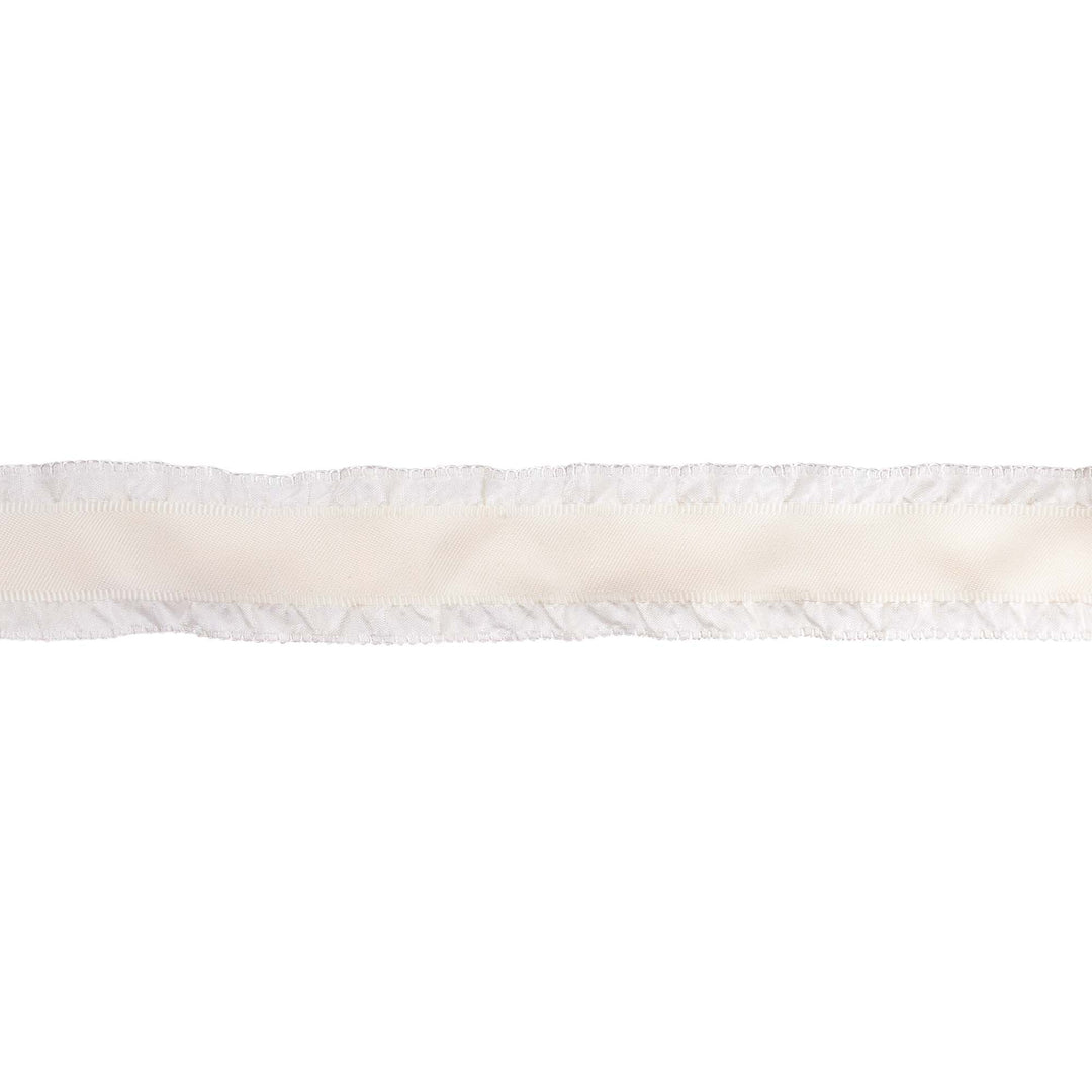 1 1/2" Ruffle Ribbon | Ivory | 20 Yard Roll