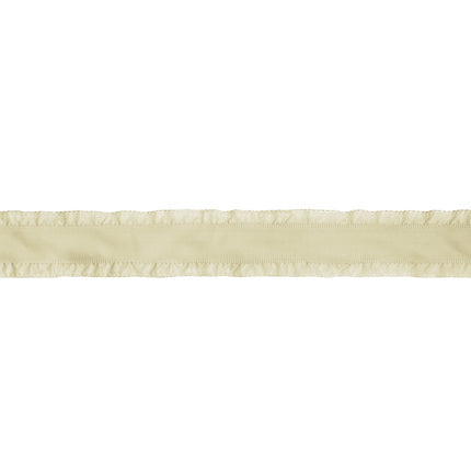 1 1/2" Ruffle Ribbon | Cream | 20 Yard Roll LaRibbons and Crafts