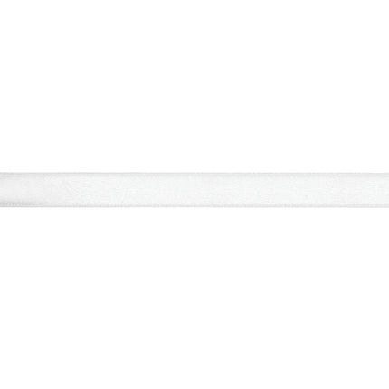 1" Wired Shimmer Satin Ribbon | White with White Backing | 10 Yard Roll LA Ribbons Wholesale