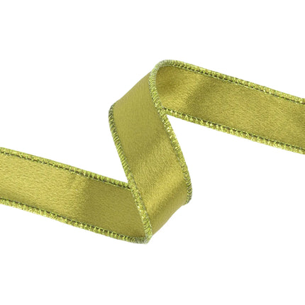 4" Orange Floral Dupioni and 2 1/2" Wine with 1" Moss Shimmer Satin Ribbon Bundle | 3 Rolls | 30 Yards