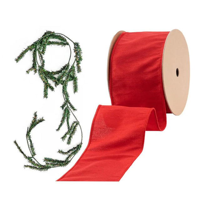 Garland Bundle 01 – 2 Pieces Greenery Frame & Ribbon Bundle