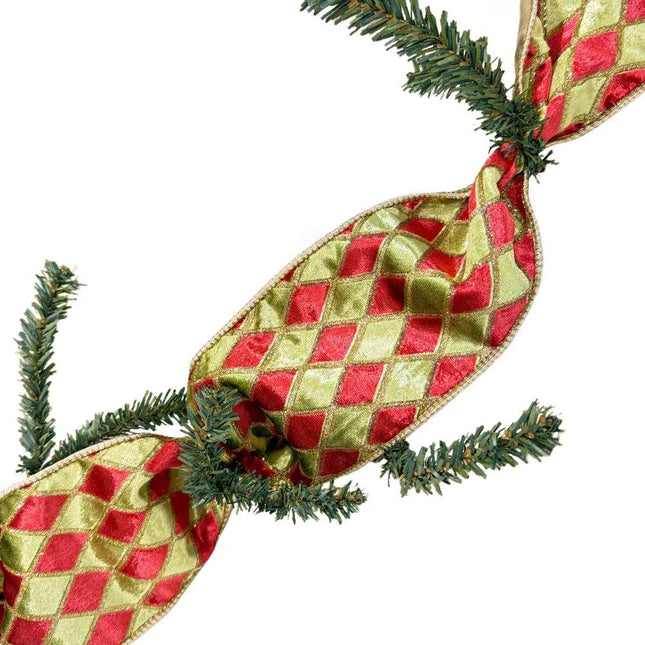 Garland Bundle 04 – 2 Pieces Greenery Frame & Ribbon Bundle