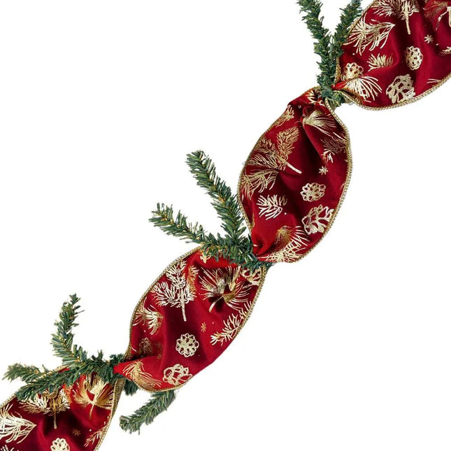 Garland Bundle 05 – 2 Pieces Greenery Frame & Ribbon Bundle