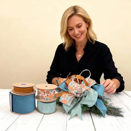 Harvest Ribbon Set 07B – 4 Rolls Craft DIY Deal Bundle LaRibbons and Crafts