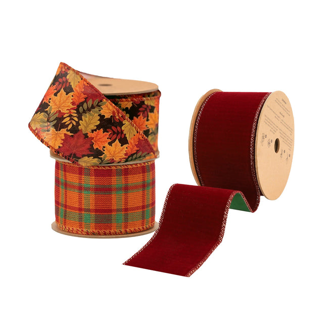 Harvest Ribbon Set 03 – 3 Rolls Craft DIY Deal Bundle LaRibbons and Crafts