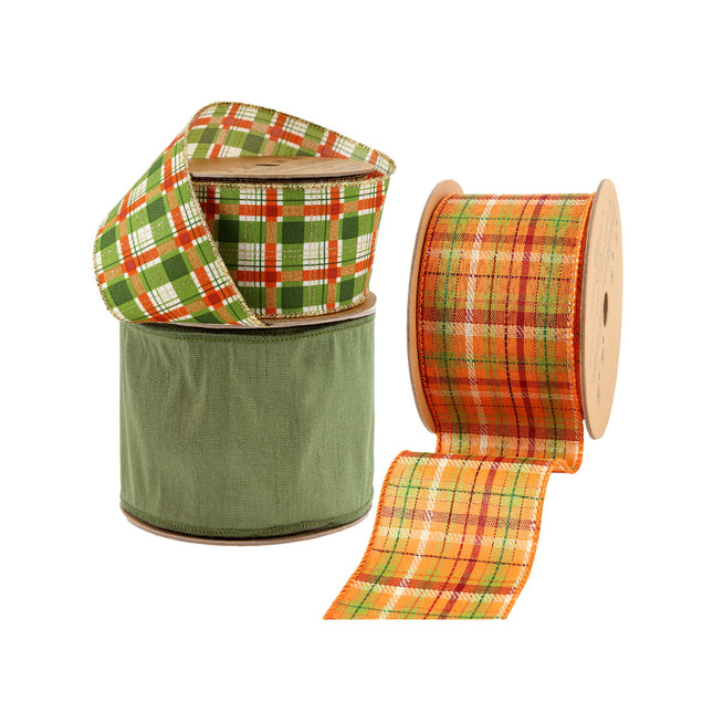 Harvest Ribbon Set 02 – 3 Rolls Craft DIY Deal Bundle LaRibbons and Crafts