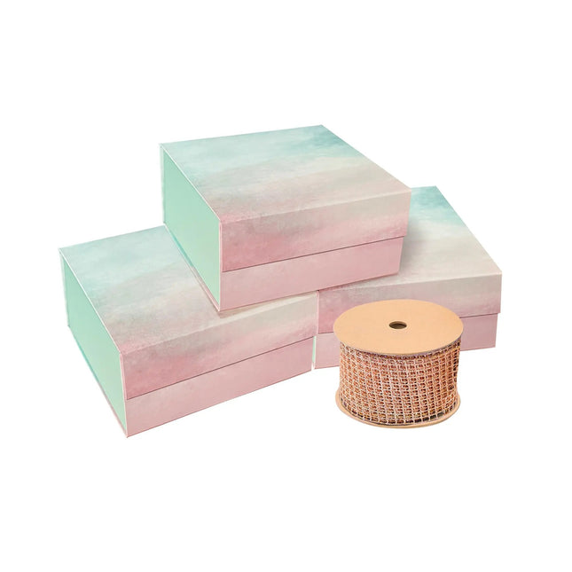 Christmas Gift Box set  02B– 4 Pieces Gift Box Bundle LaRibbons and Crafts