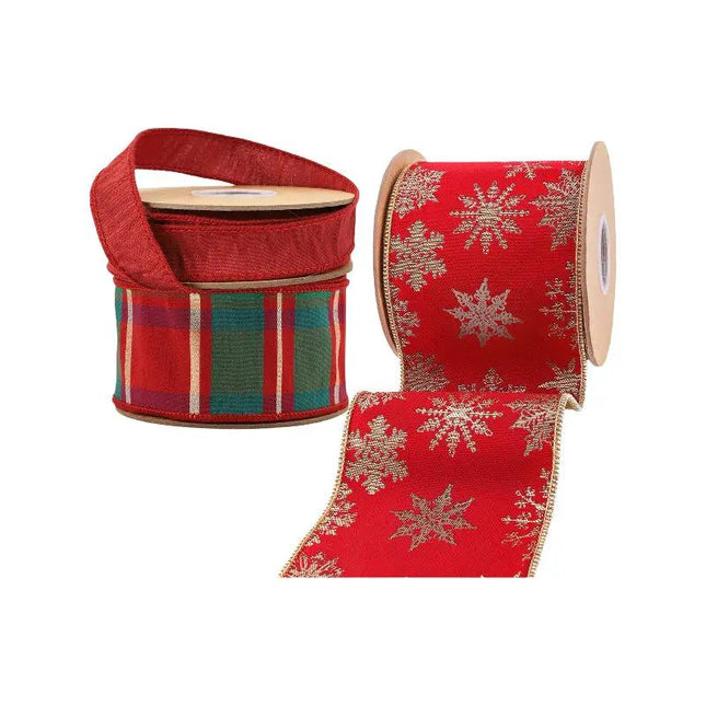 Christmas Ribbon Set 011B – 3 Rolls Craft DIY Deal Bundle