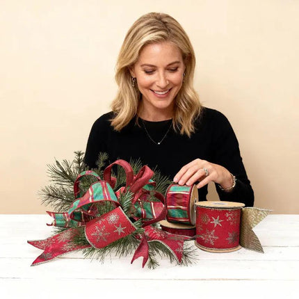 Christmas Ribbon Set 011B – 3 Rolls Craft DIY Deal Bundle