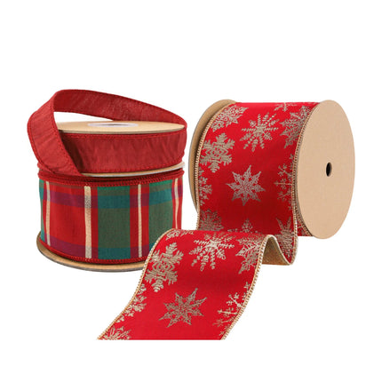 Christmas Ribbon Set 011B – 3 Rolls Craft DIY Deal Bundle