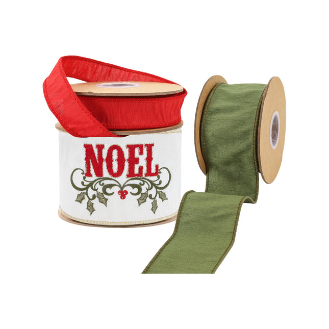 Christmas Ribbon Set 015A – 3 Rolls Craft DIY Deal Bundle LaRibbons and Crafts