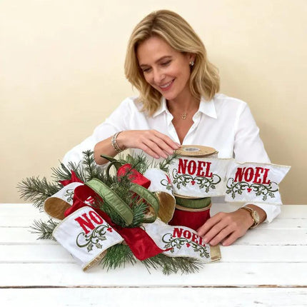 Christmas Ribbon Set 015B – 3 Rolls Craft DIY Deal Bundle 