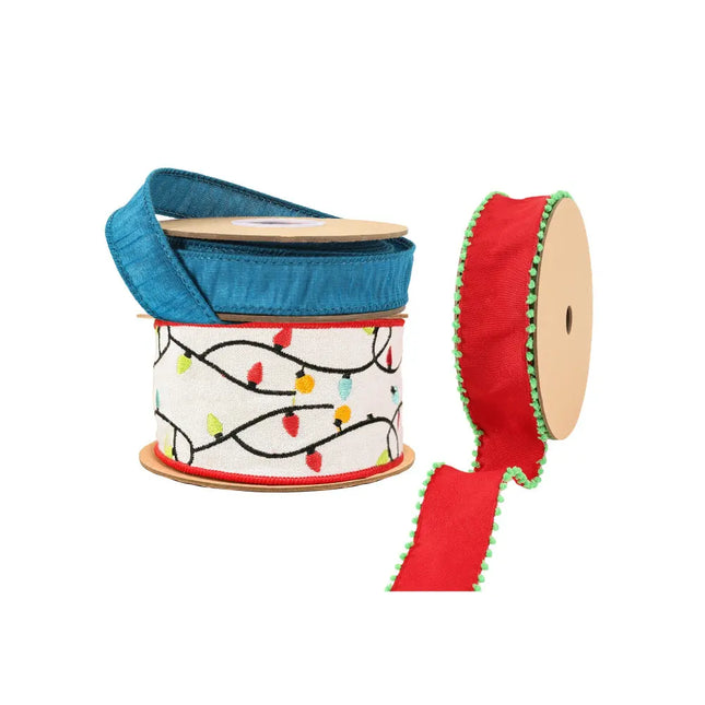 Christmas Ribbon Set 016A – 3 Rolls Craft DIY Deal Bundle LaRibbons and Crafts