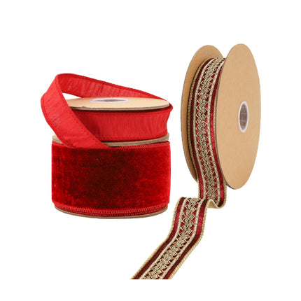 Christmas Ribbon Set 01 – 3 Rolls Craft DIY Deal Bundle  LaRibbons and Crafts