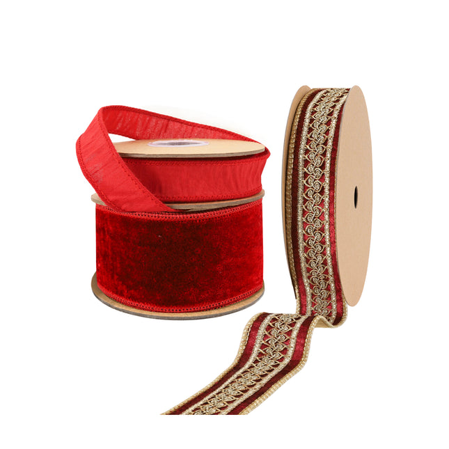 Christmas Ribbon Set 25A – 3 Rolls Craft DIY Deal Bundle LaRibbons and Crafts