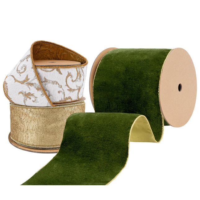 Christmas Ribbon Set 39 – 3 Rolls Craft DIY Deal Bundle LaRibbons and Crafts