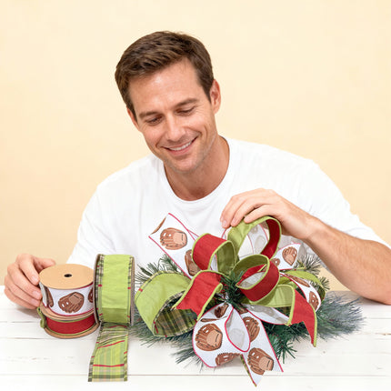 Christmas Ribbon Set 45– 3 Rolls Craft DIY Deal Bundle LaRibbons and Crafts