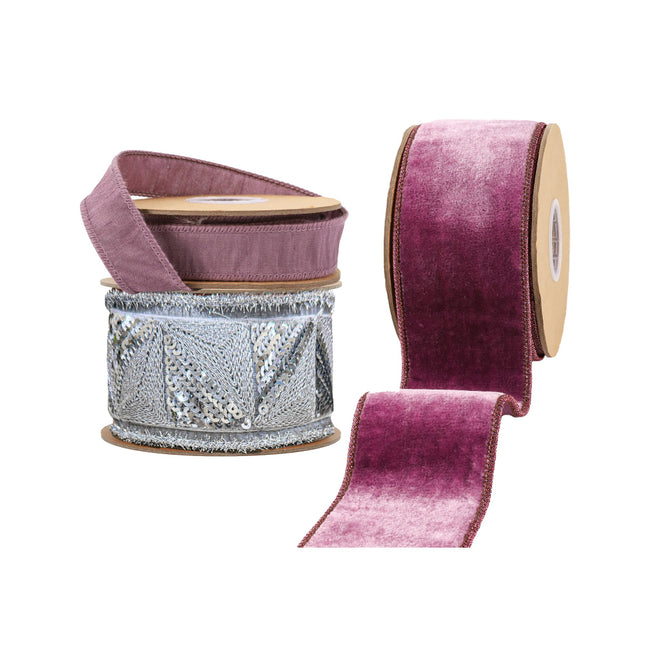 Christmas Ribbon Set 04 – 3 Rolls Craft DIY Deal Bundle LaRibbons and Crafts