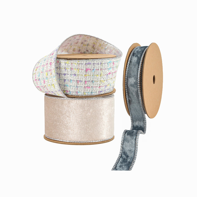 Christmas Ribbon Set 09 – 3 Rolls Craft DIY Deal Bundle LaRibbons and Crafts