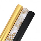 Black chalkboard, gold matte & gold pinecone wrapping paper rolls – 30”x10’ for holiday gifting.