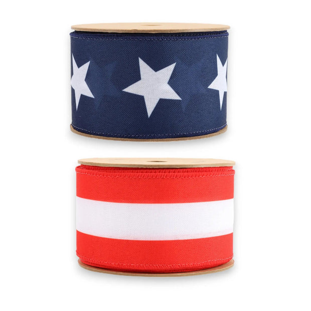 Patriotic Wired Ribbons