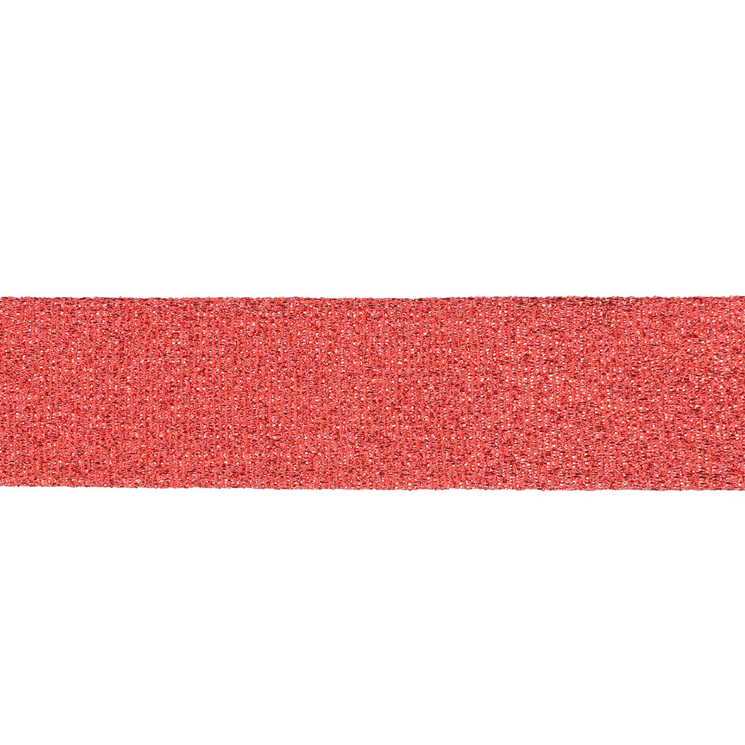 1" Metallic Grosgrain | 25 Yards | Red