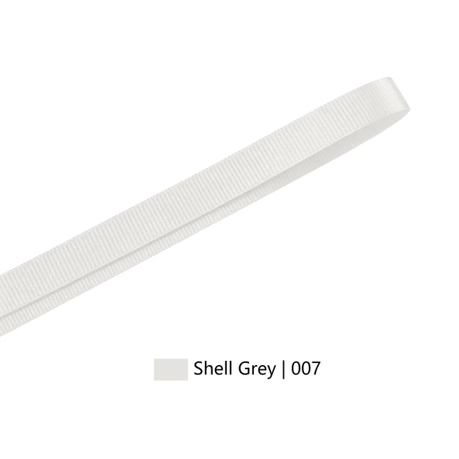 Textured Grosgrain Ribbon | Shell Grey (007)