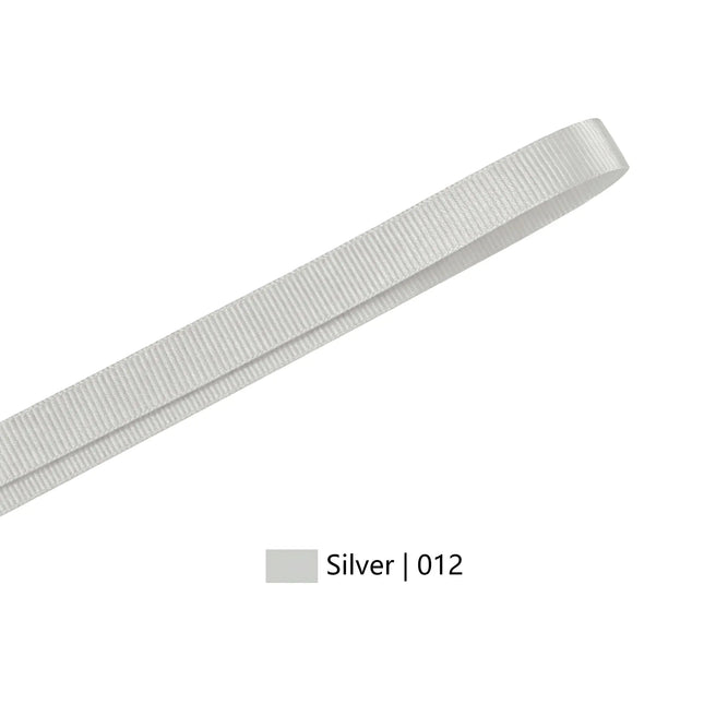 Textured Grosgrain Ribbon | Silver (012)
