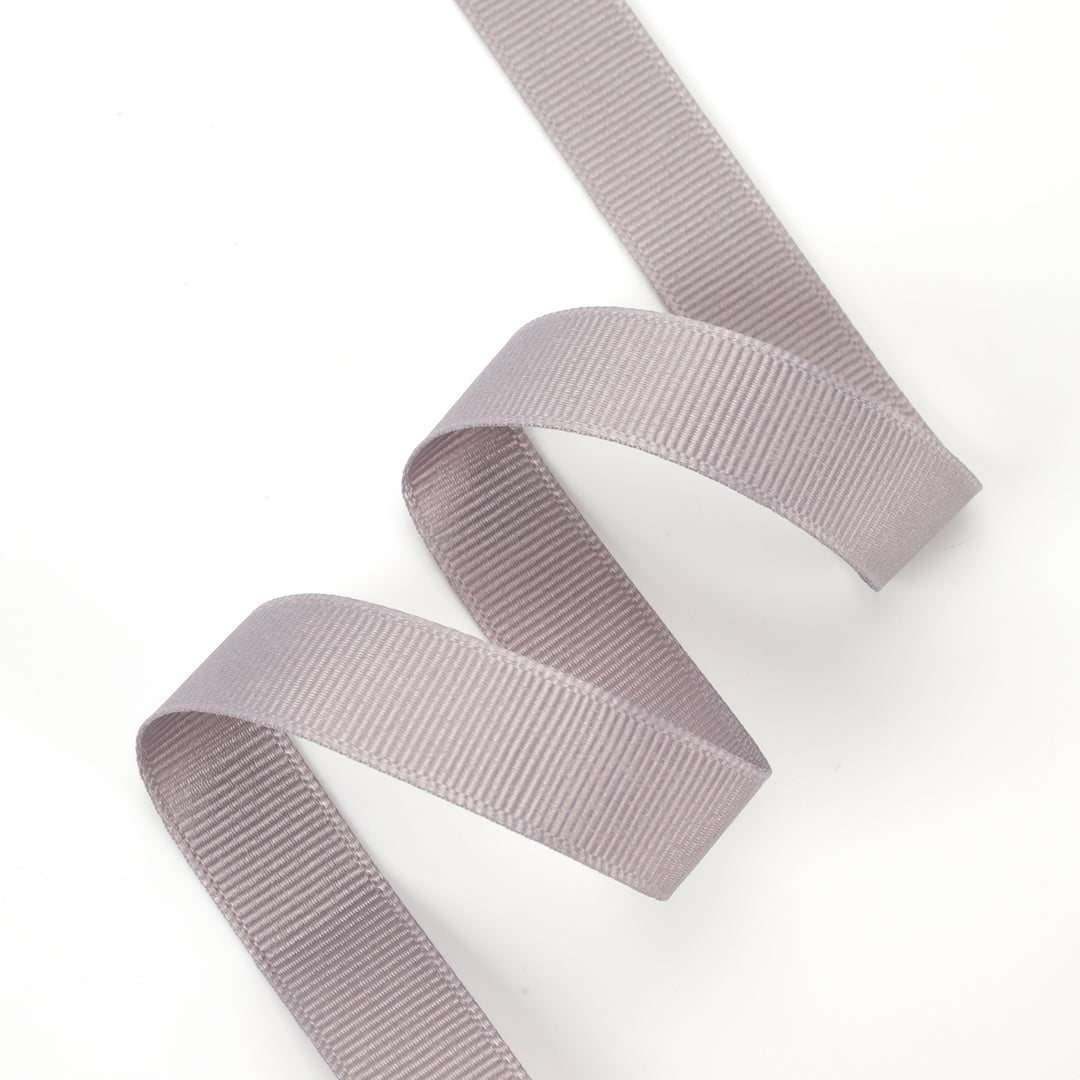 Textured Grosgrain Ribbon | Silver (012)