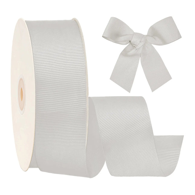 Textured Grosgrain Ribbon | Silver (012)