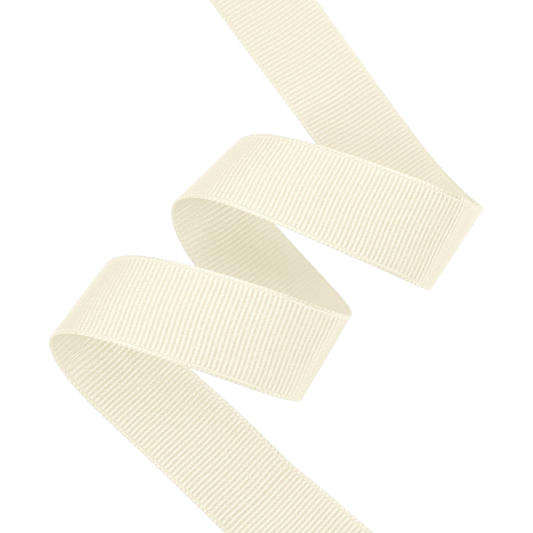 Textured Grosgrain Ribbon | Antique White (028) LaRibbons and Crafts